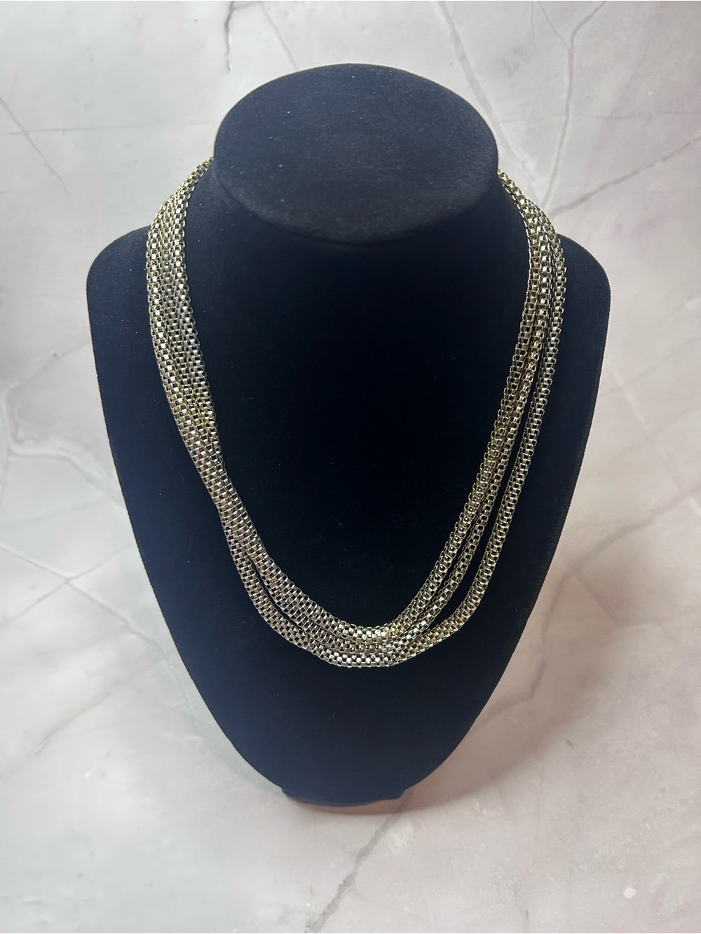 Multi-Strand Gold Tone Women's Necklace